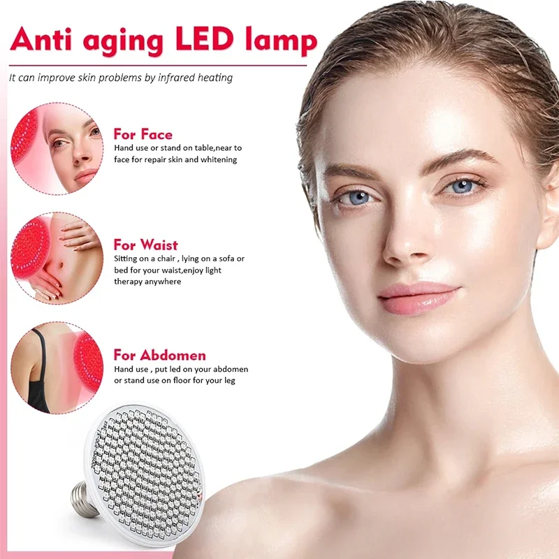 Blue & Red Light Therapy Device for Face Skin Rejuvenation, Anti-aging, Firming, Tightening, Wrinkle Removal, Blood Circulation