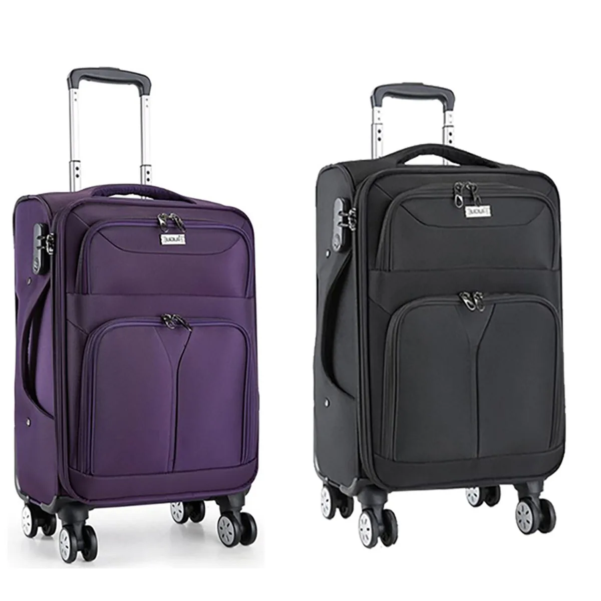 20"22"24"26"28" Soft Fabric Wheeled Suitcase For Travel Oxford Cloth Trolley Rolling Luggage Boarding Case Valise