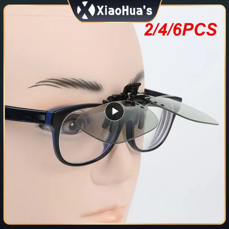 2/4/6PCS Polarized 3D Glasses Clip-on