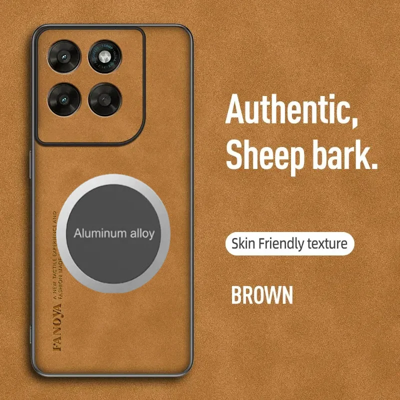 Luxurious Sheepskin Magnetic Protective Phone Case