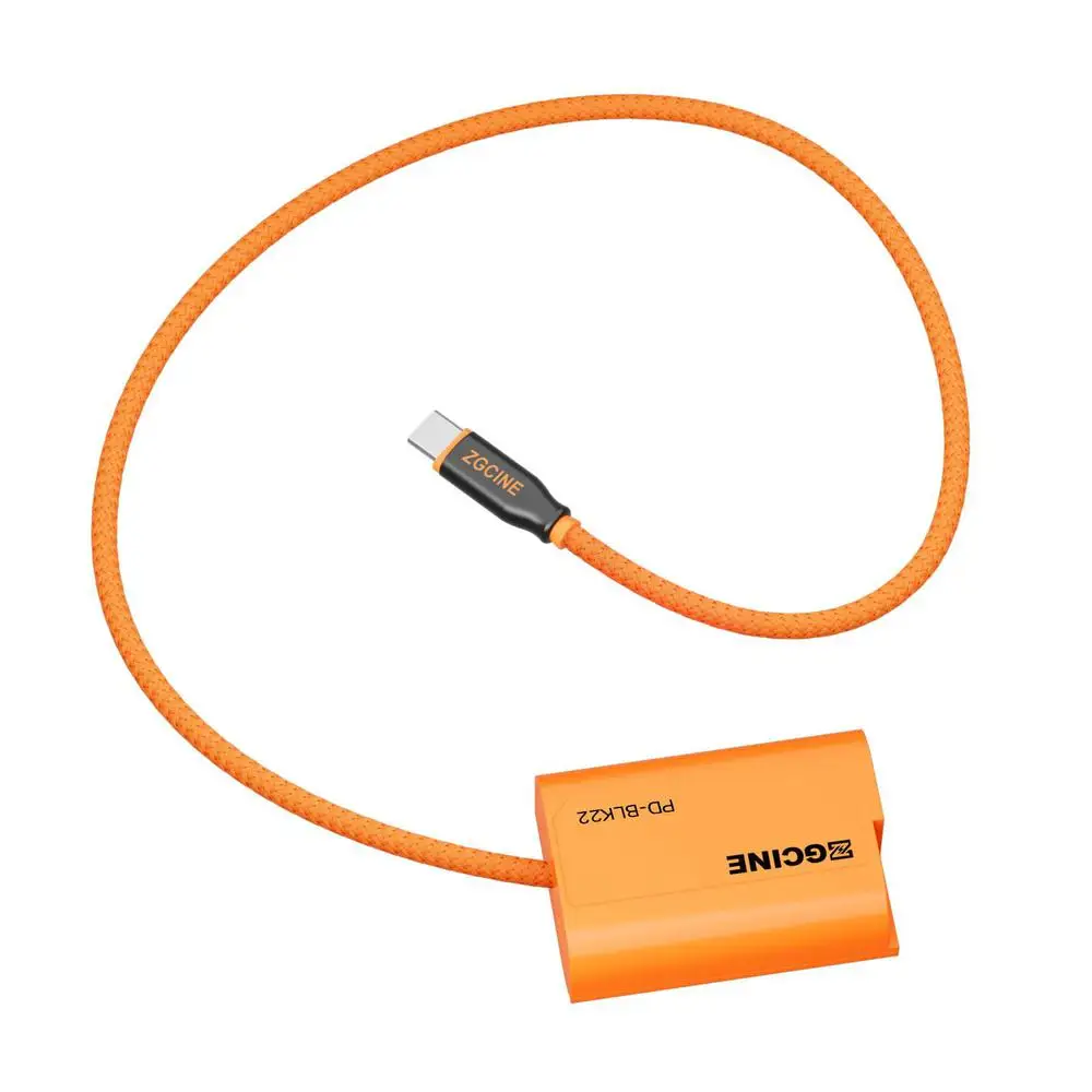 ZGCINE PD-BLK22 USB-C PD to BLK22 Dummy Battery Cable Power Cable for Panasonic