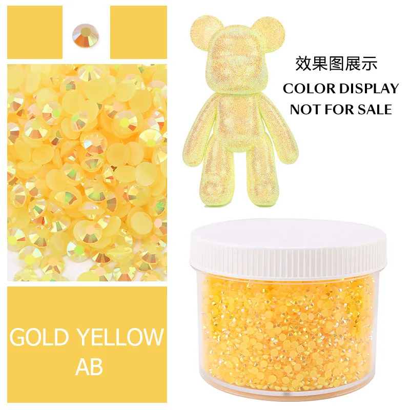 Large Box of Assorted Jelly AB Resin Non-Hot Fix Flat Back Rhinestones