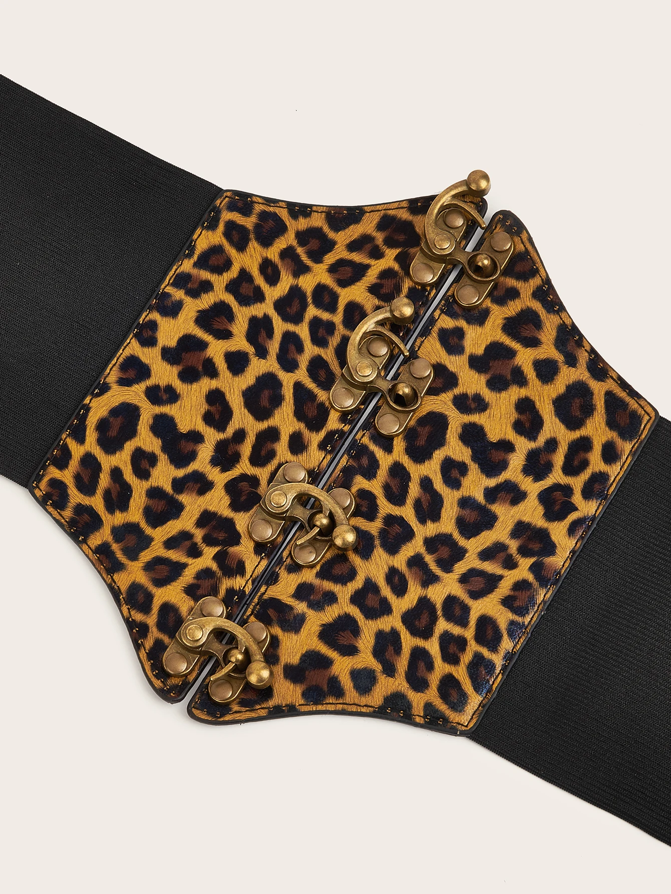 1pcs Multicolor Leopard Print Elastic Lock Waist Corset Fashion Waist Corset Dress Accessories Belt