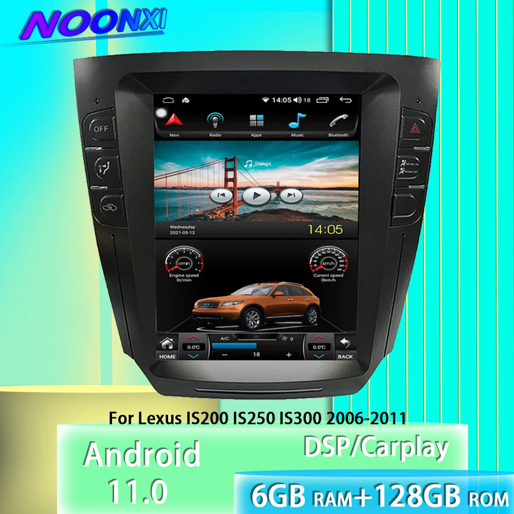 

Автомагнитола 2 Din для LEXUS IS250 256 300 350-2006, 2011 ГГц, Android 11