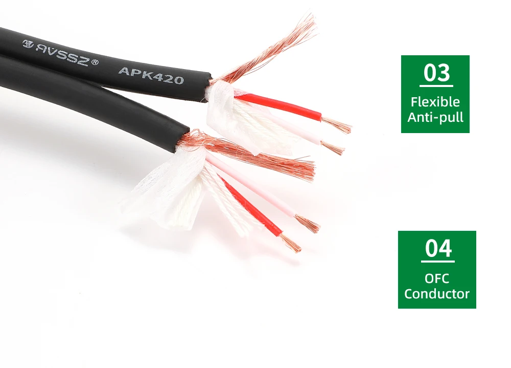 2 4-adriges Audiokabel XLR RCA Audio Lautsprecher Signalkabel Stereo Einzelne Zweireihige Kabel 6,35 PC Kopfhörer Kopfhörer – Detail 19
