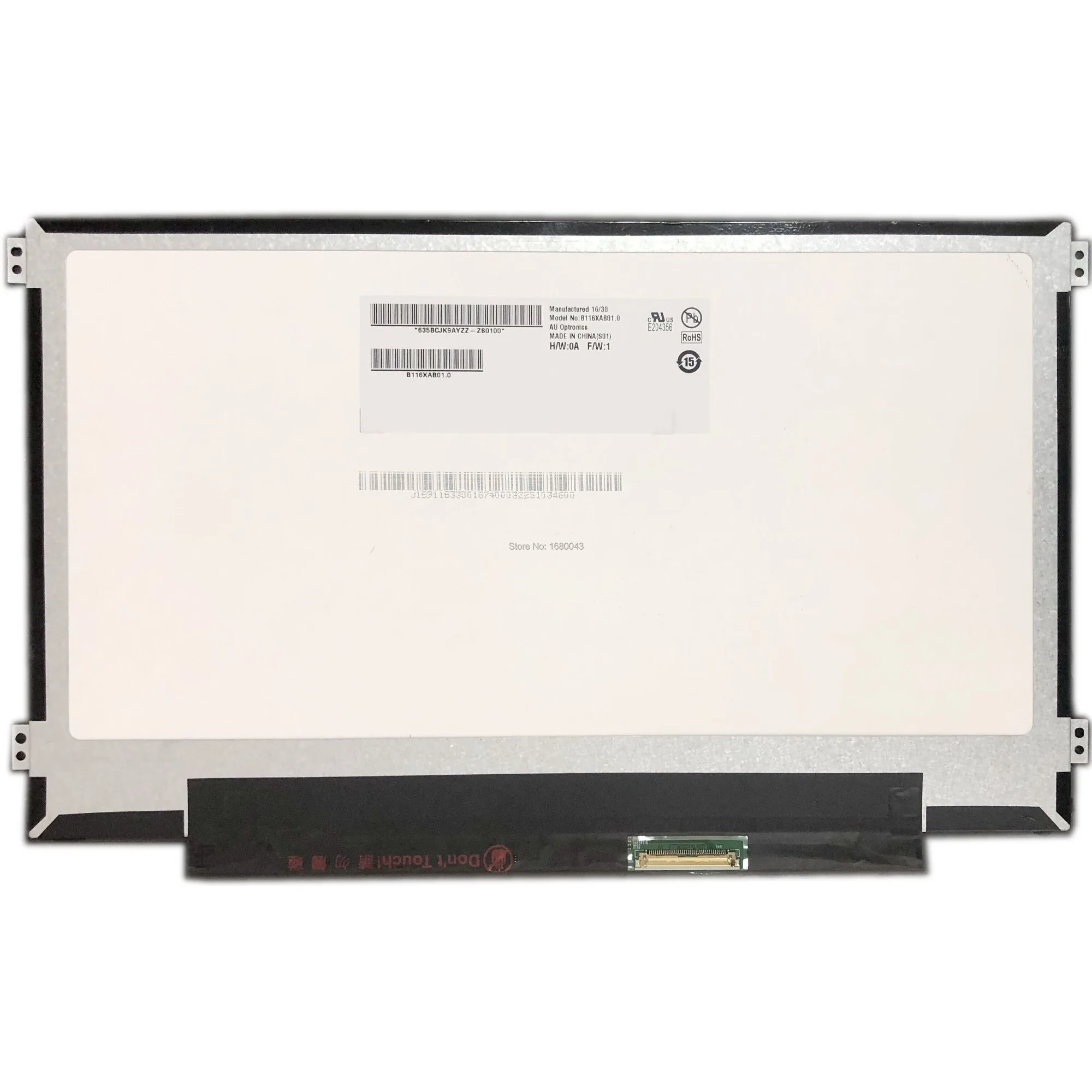 

B116XAB01.0 fit LCD SCREEN Panel 1366X768 IPS
