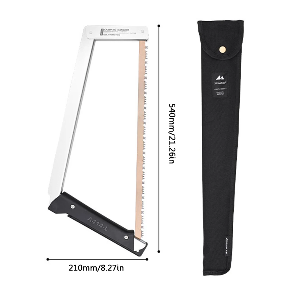 Sega Ad Arco Pieghevole Con Impugnatura In Pelle | Lama Universale | Per Falegnameria E Lavorazione Legno - Foto 5