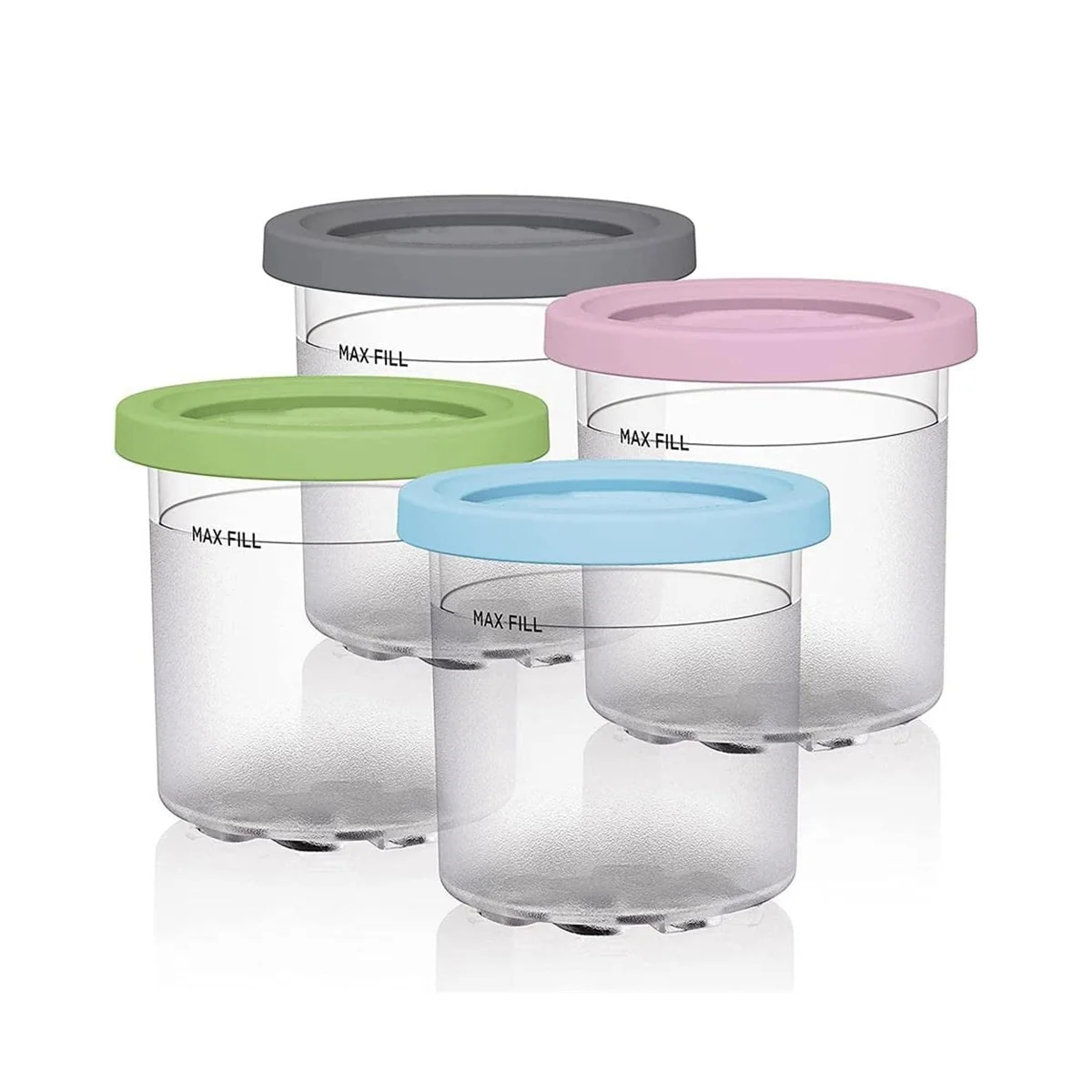Ice Cream Containers Ice Cream Pints Cup with Lids for Ninja Creami Pints NC301 NC300 NC299AMZ Series Maker