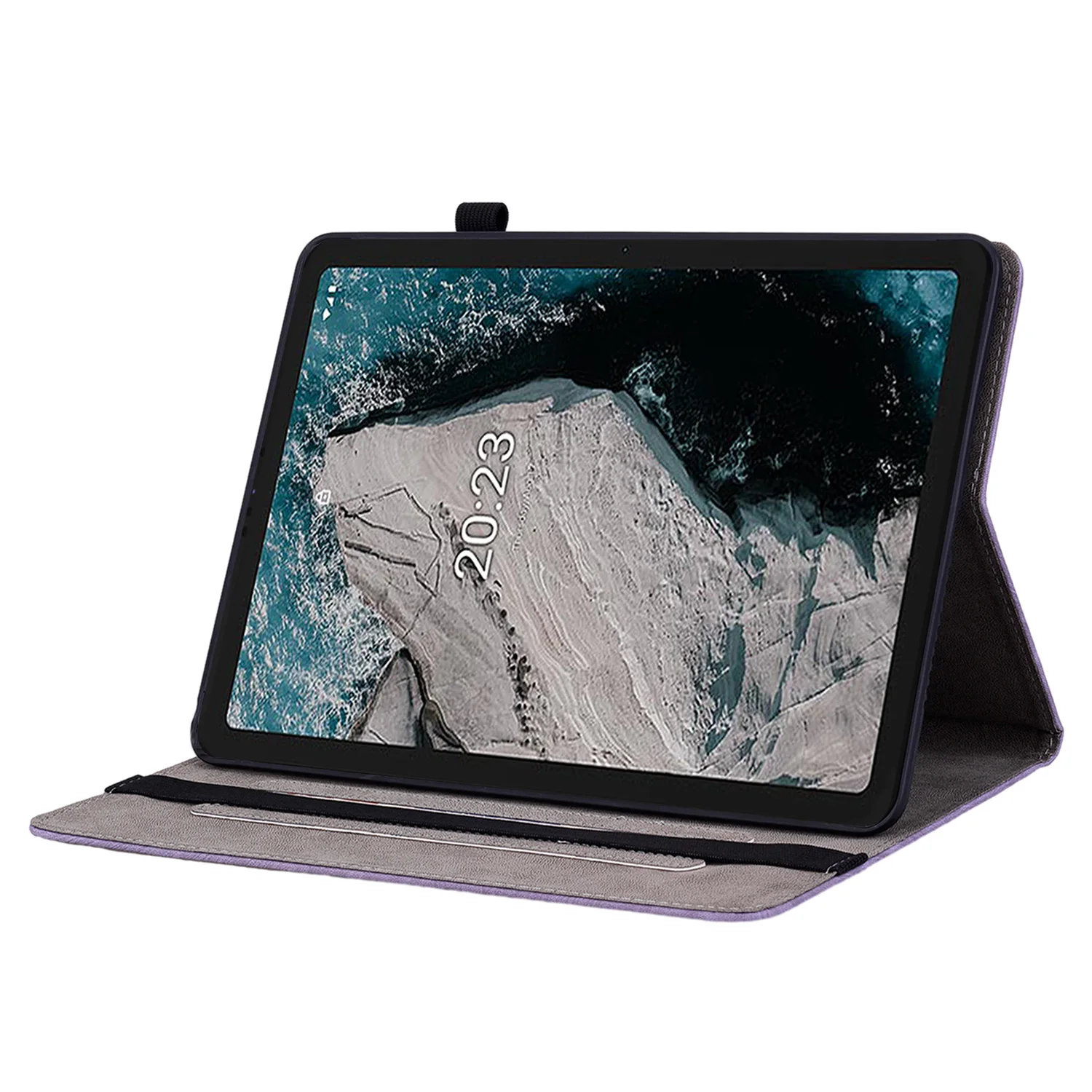 Estojo em Relevo para Nokia Suporte de Couro à Prova de Choque de Moda Capa Flip Tablet T20 T21 10.4 2023 T10 8.0 2023 - Imagem 3