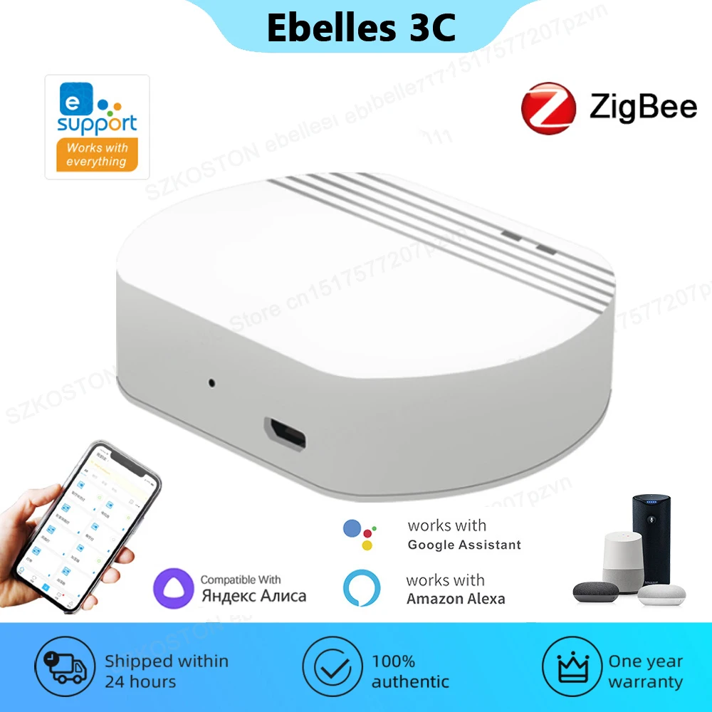 

Межсетевой хаб eWeLink App Zigbee 3,0, автоматическое устройство для умного дома, Zigbee-Wi-Fi, беспроводной мост, работает с Alice Alexa Google