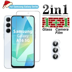 2 - in - 1 Lens and Screen Protector - 1front 1lens film (For Galaxy A16 5G)
