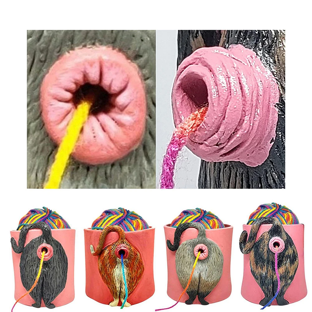 Cat Butt Yarn Bowl Resin Knitting Bowl Yarn Holder Crochet for DIY Knitting Crocheting Accessories