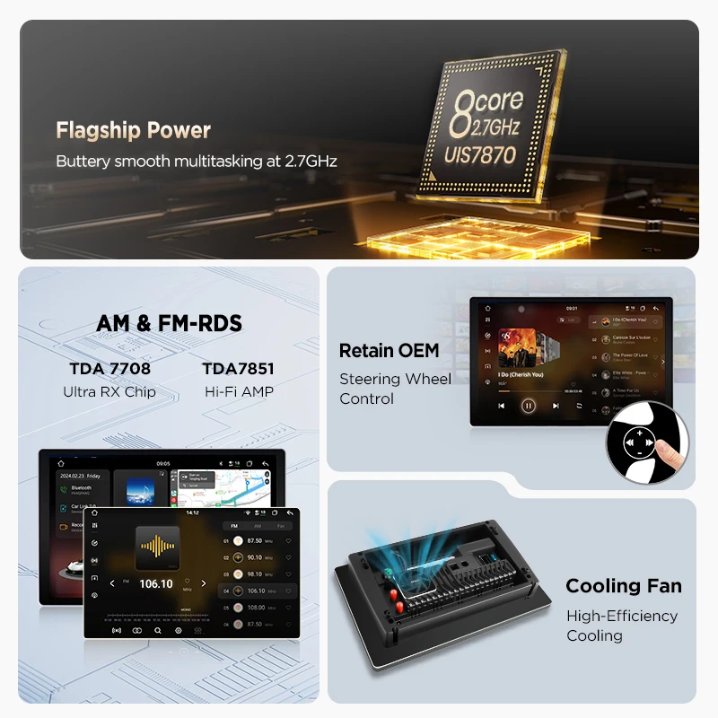 Radio para coche Junsun de 11.5 pulgadas 2K QLED 7870 para KIA CEED JD Cee'd 2012-2018 con Carplay inalámbrico para Apple y Android Auto 360 ° Sistema Inteligente para Cámara con DSP, Navegación GPS, DAB+, RDS, FM/RAM, BT, SWC, Reproductor Multimedia 4G LTE de 8 Núcleos 4