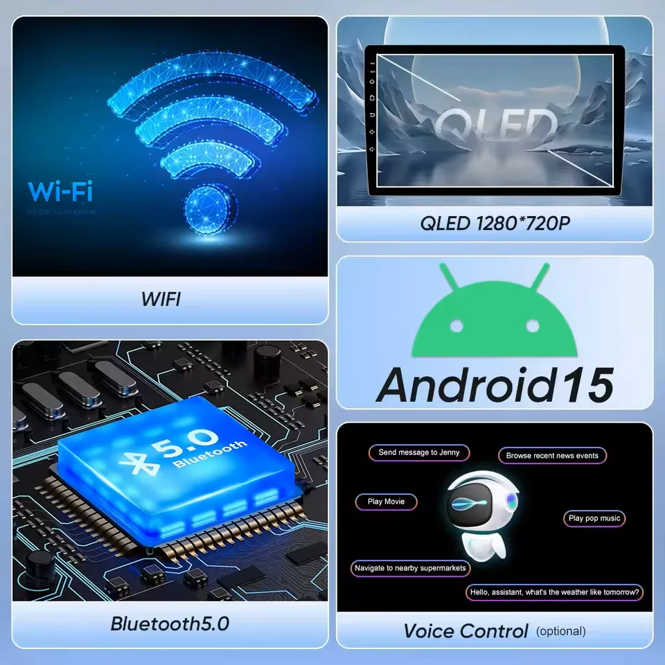 Autoradio Android 16 con GPS, Navigazione, Lettore Multimediale Video, Carplay Android A per Volkswagen VW Tiguan 2006 2010 2016 Gouto - immagine 5