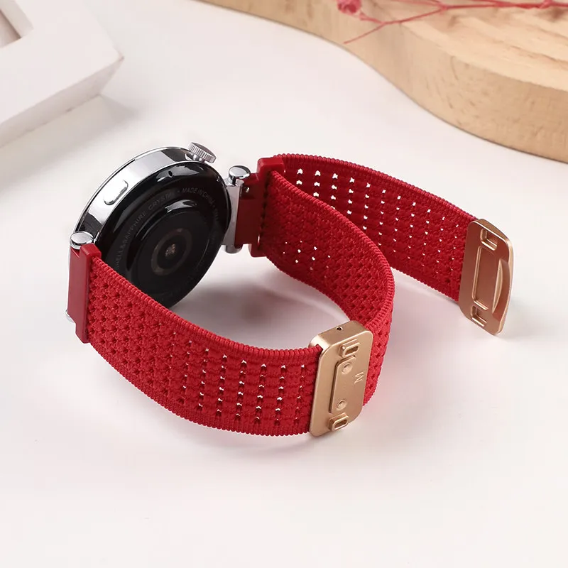 Breathable Nylon Fabric Bracelet Strap, 20mm/22mm