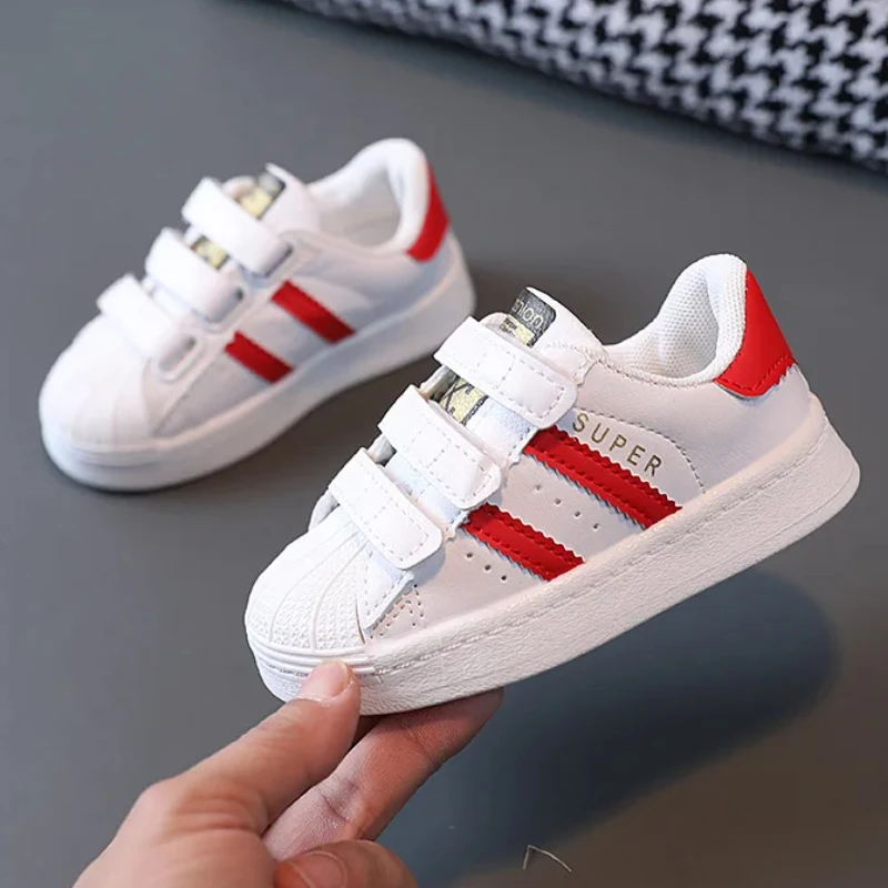 Toddler Baby Kids Fashion Design Walking Shoes Sneakers White Non-slip Casual Shoes Boys Girls Breathable Outdoor Sport Shoes - Image 3