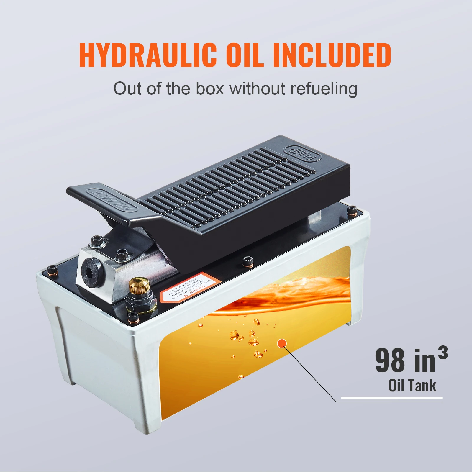 Air Hydraulic Pump 10000 PSI Foot Actuated for Auto Body Frame