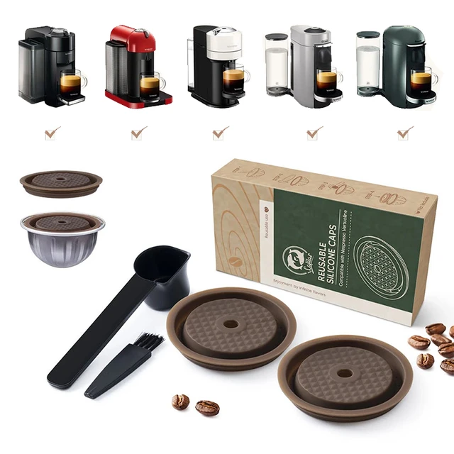 Cápsula de café reutilizable de acero inoxidable para Nespresso Vertuo Next  Vertuoline, filtro recargable, Compatible con cápsula Original - AliExpress