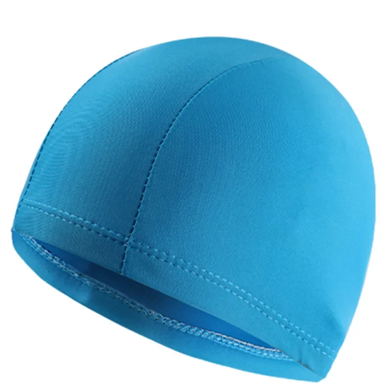 Children Swimming Cap Polyester Summer Boys and Girls swimming cap