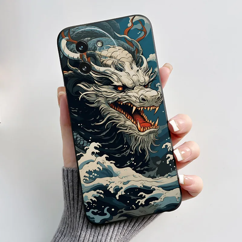 Stylish Black Love Shockproof Silicone Phone Case