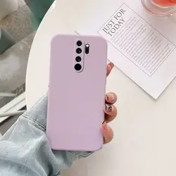 Sleek Liquid Silicone Soft Case Cover - Redmi 9C NFC (PURPLE)