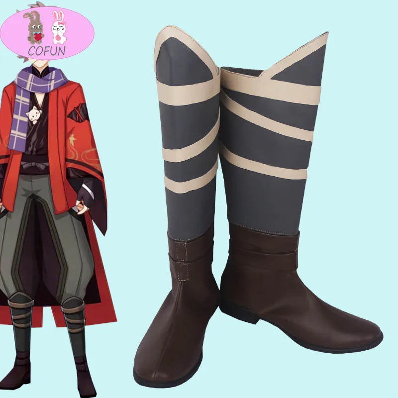 

Обувь для косплея лучшего друга геншин ударт каэдехара казуха сапоги Хэллоуин Карнавал косплей костюм аксессуары реквизит