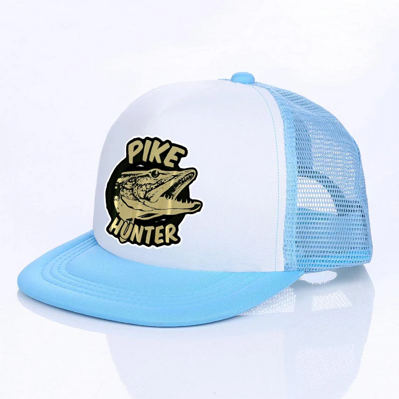 Northern Pike Fishes Oval Logo Adult Baseball Caps Fishermen Fans