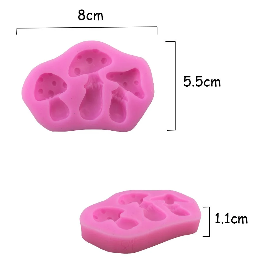 Description Picture 4 of itemWindmill Grass Mushroom Fondant Silicone Mold Kitchen DIY Cake Baking Tool Cookies Gummy Chocolate Mold Cupcake Decoration Mould