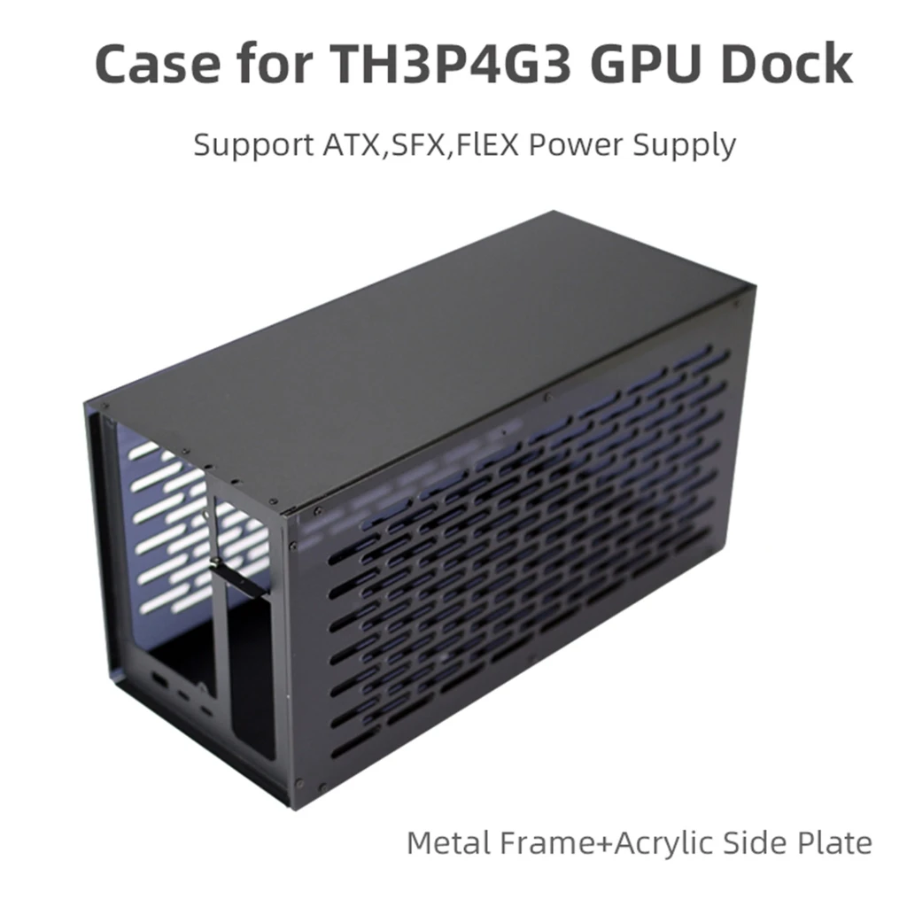 Estojo de Alumínio para Th3p4g3 Compatível com Thunderbolt Atx Sfx Gpu Placa Gráfica Doca Egpu Metal Case w Oled Display Ventiladores de Refrigeração Kit - Imagem 3
