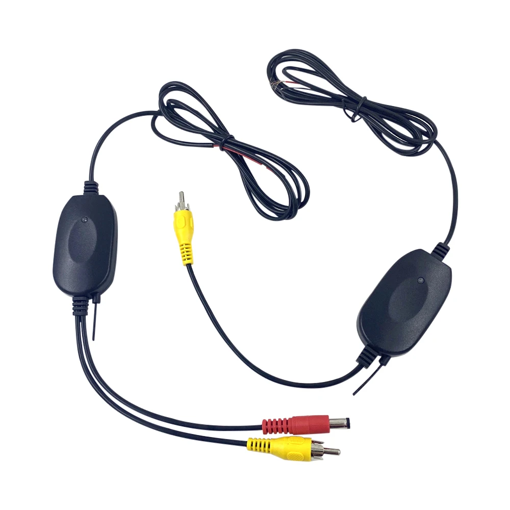 최신 2.4 Ghz 무선 후면보기 카메라 RCA 비디오 송신기 및 수신기 자동차 백미러 모니터 무선 트랜시버 모듈
