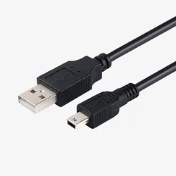 Universal Mini USB 5 - Pin Charging and Data Cable - 0.8m (Black)