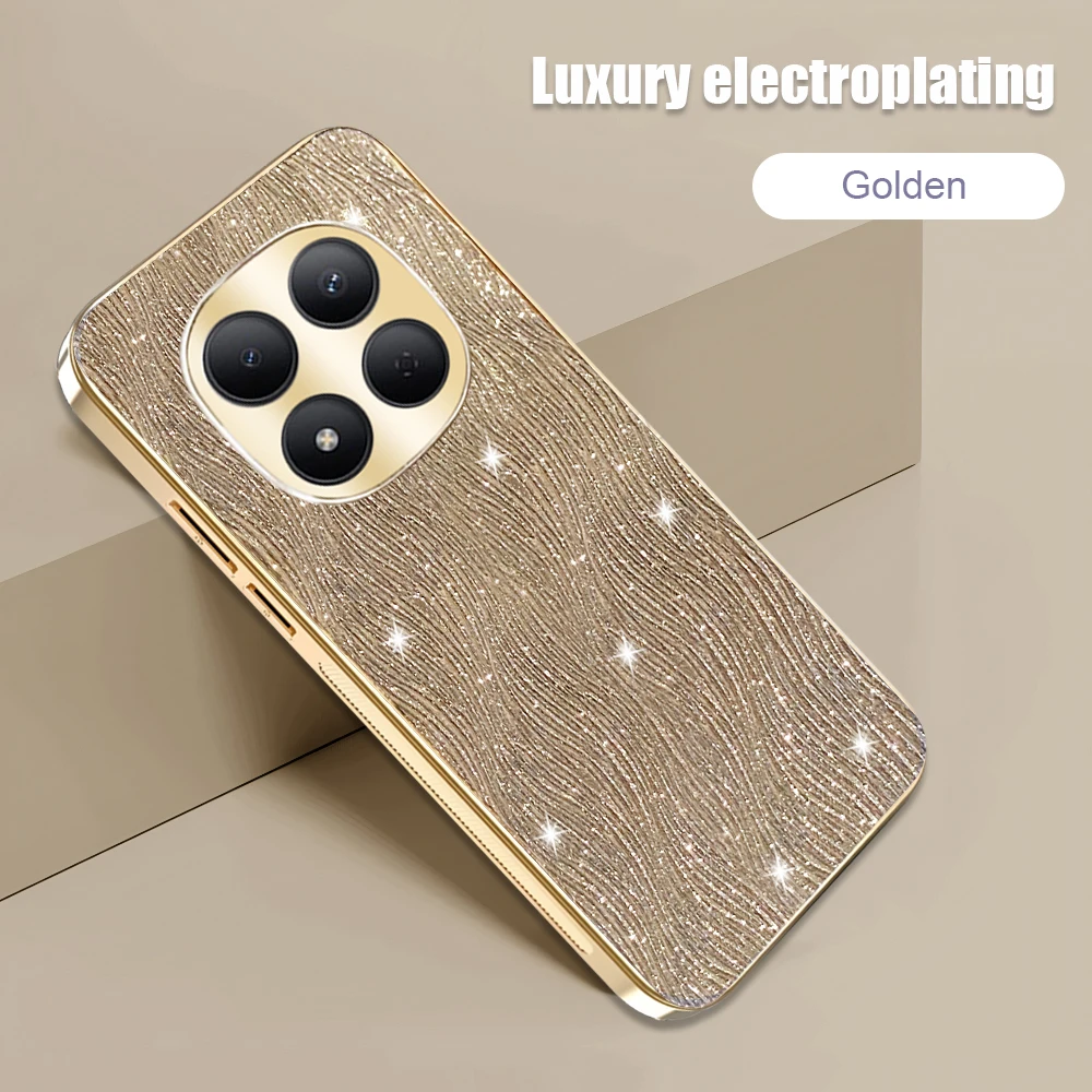 Luxurious Electroplated Water Ripple Phone Case - Stylish PC Cover with Bumper Protection