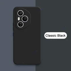 360 Full Protective Liquid Silicone Mobile Phone Case - Soft Square Cover Design for Honor 400 (China) (Classic Black)