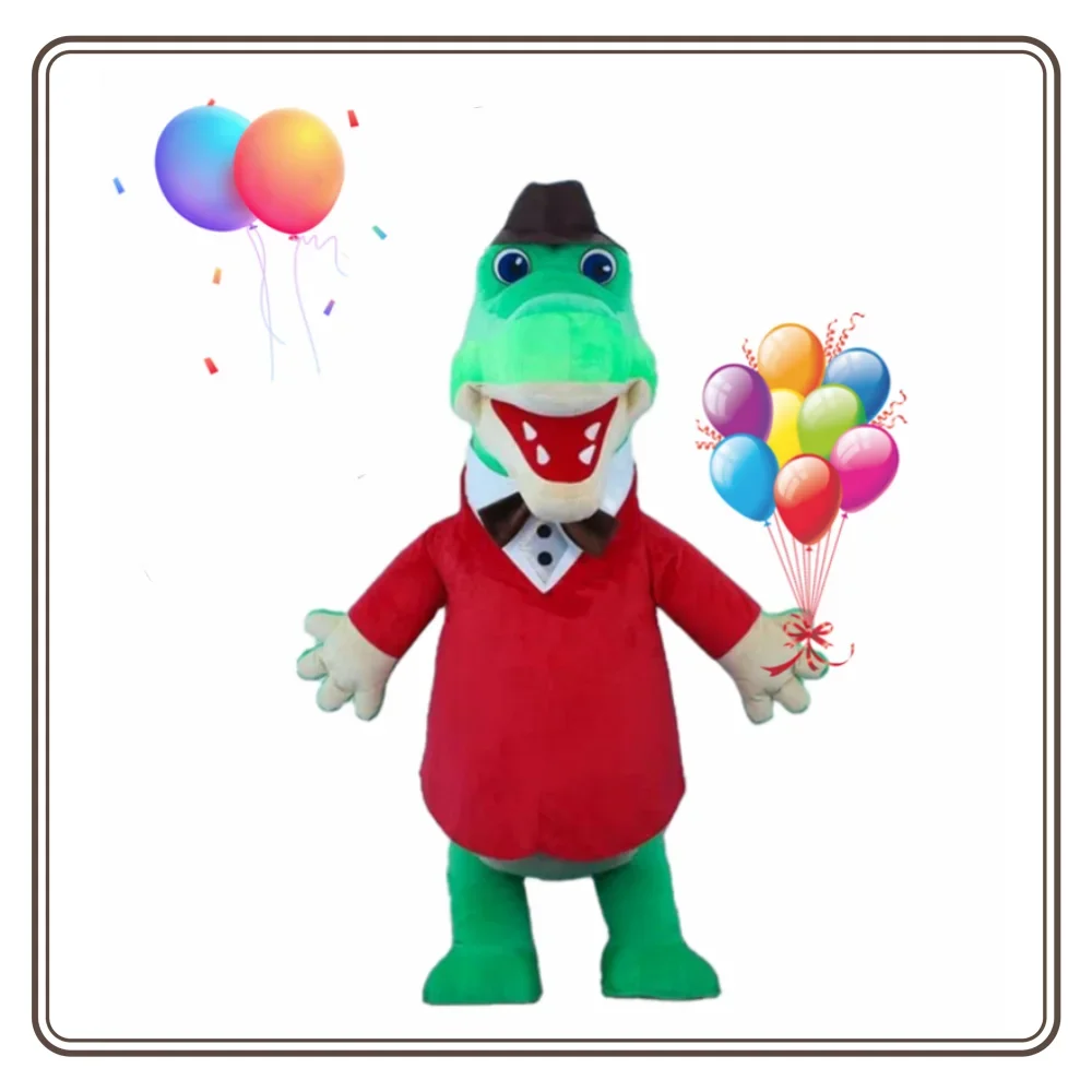

2023 New Character Russia Giant Inflatable Crocodile Mascot Costume Adult Cartoon Funny alligator Gena Cosplay Costume