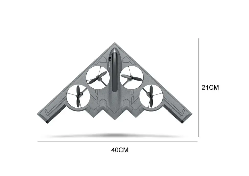 For B2 Fighter Stealth Bomber WIFI FPV Remote Control Plane 480P Camera RC Airplane 2.4G Turbofan Structure Hover Big Glider 4