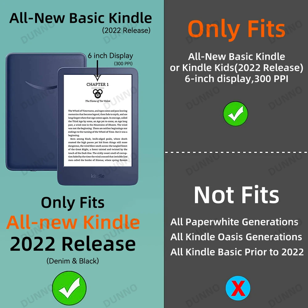 para 2023 Lançamento Kindle 11th Case Tudo-novo Kindle 11th Geração C2v2l3 Polegada E-book Escudo Protetor Flip Funda Capa - Imagem 2