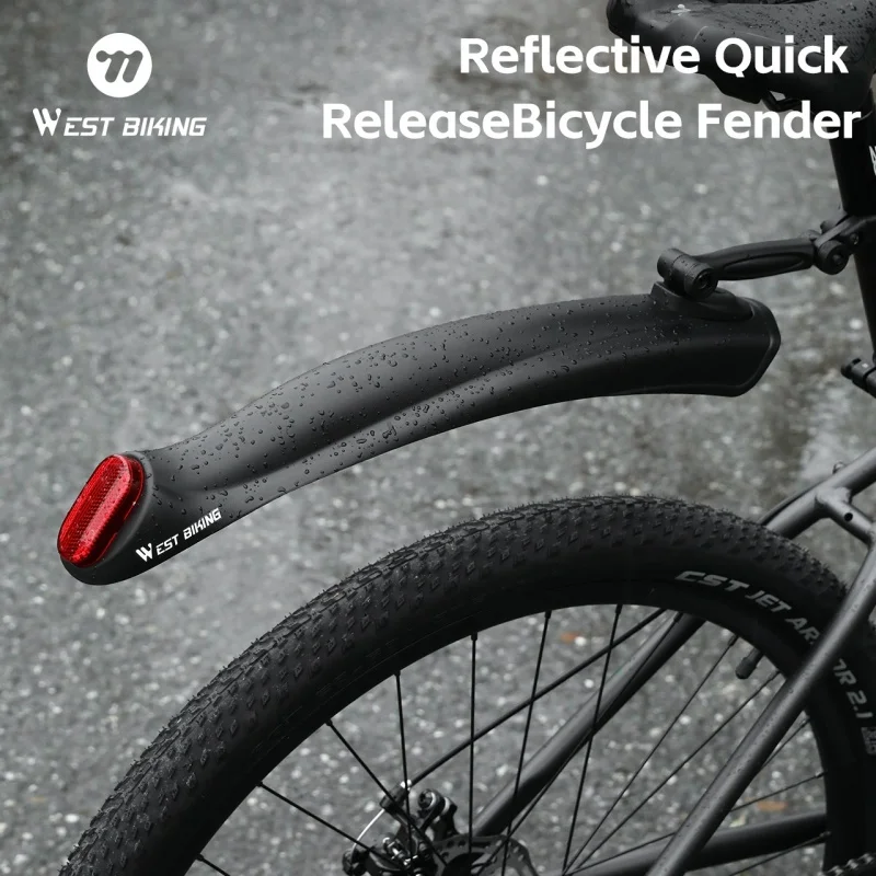 Bicycle Mudguard Bike Fender PP Soft Plastic Mudguard Strong Toughness Road Suitable Bike Protector Accessories 2PCS bicycle fender