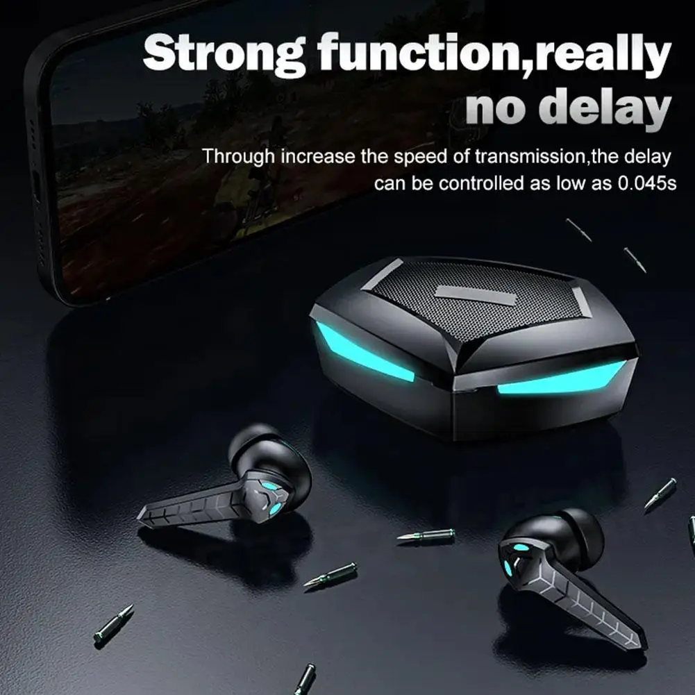 Фото Беспроводная игровая Bluetooth-гарнитура P36 настоящий наушник, наушники-вкладыши для соревнований по электроспорту с низкой задержкой, стереонаушники с Драйвером №4