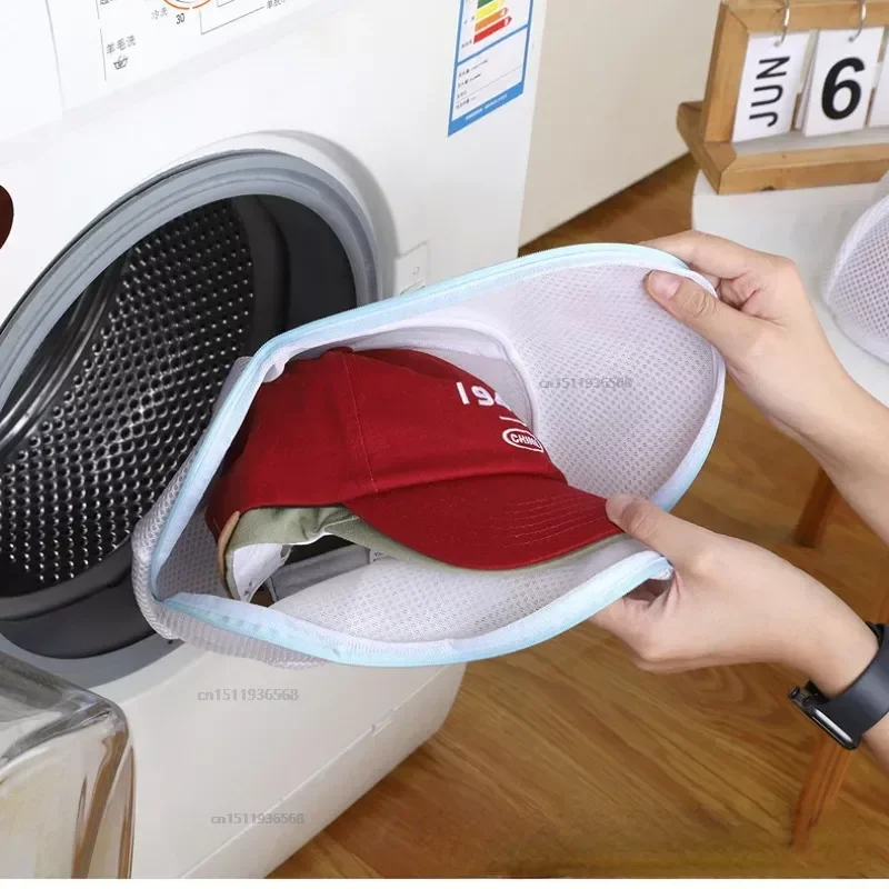 SimpleHatWashProtectorBaseballCapCleanerLaundryBagWashHatBag