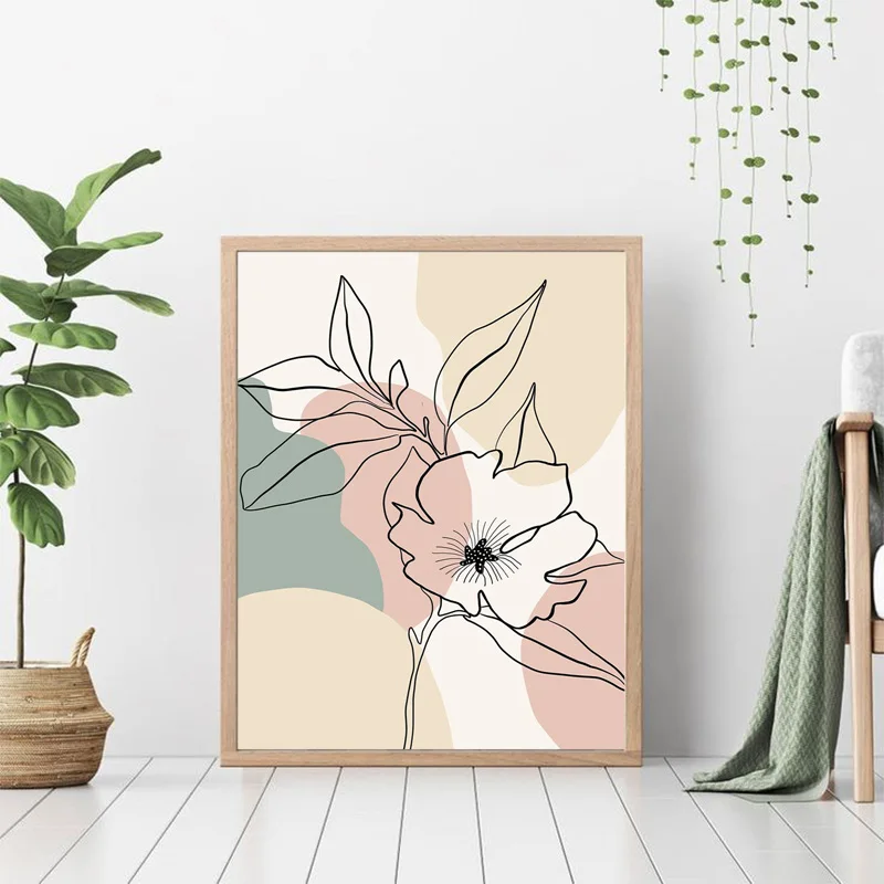 

Minimalist Lines Decorative Prints Wall Painting Aesthetic Room Decoration Posters for Wall Art Cute Room Decor Canvas Quadro