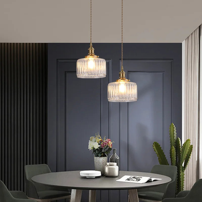 

Bedroom Bedside Pendant Lamp Nordic Glass Meal Lighting Simple Study Lamps Pendant Lights Loft Kitchen Hanging Lamp
