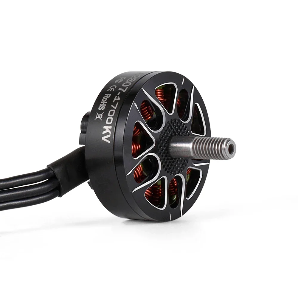 RC FPV 레이싱 드론 멀티콥터용 브러시리스 모터, X2807 2807, 1300, 1500, 1700KV, 2-6S, 4mm 베어링 샤프트 모터, DIY 업그레이드 부품