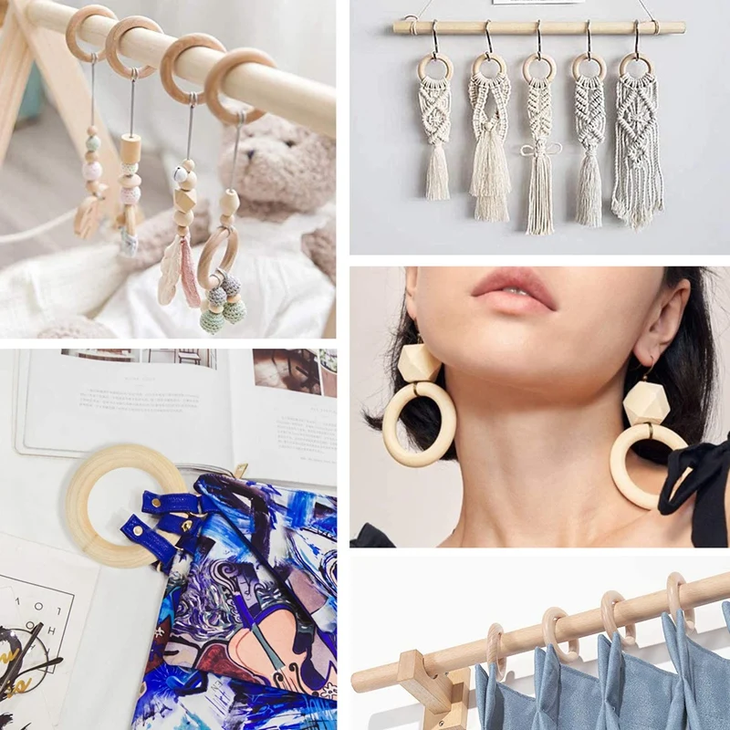 Рисунок 3 - деревянные кольца для подвесок