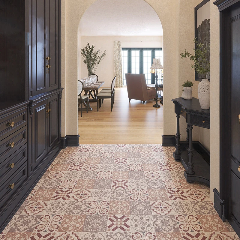 Carpet for Living Room Waterproof Oil-proof Retro Large Area Kitchen Rug Home Decoration PVC Leather Door Mat Tapete ковер Tapis