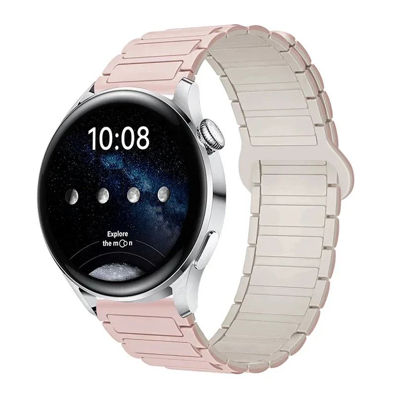Magnetic Loop Silicone Bracelet Watch Strap - 22mm