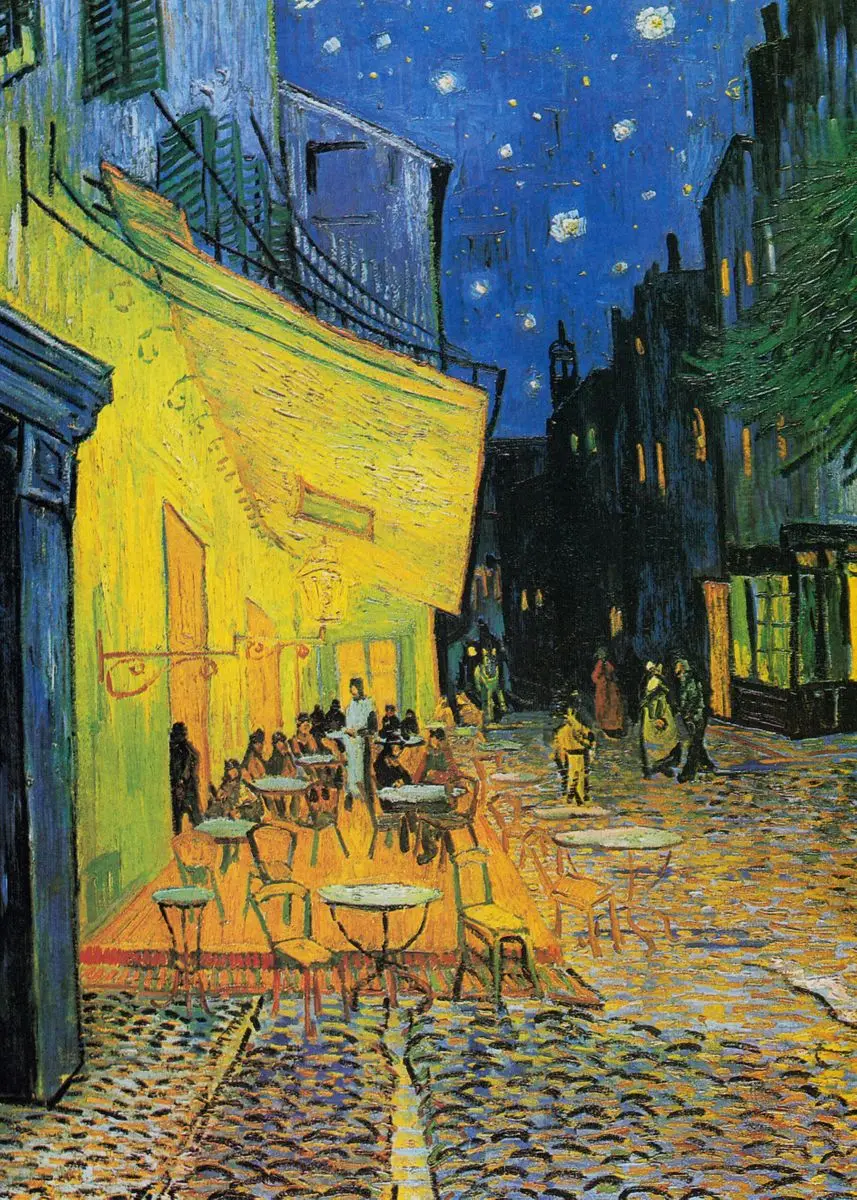 Van Gogh Canvas Art Print – Starry Sky & Irises Wall Decor Gift