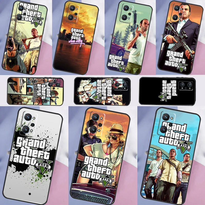 Gta 5 Grand Theft Auto Per Realme Gt Neo 5 3 2 C55 C35 C33 C31 C30 C25 C21Y C15 C11 Realme 10 8 9 11 Pro Plus Case