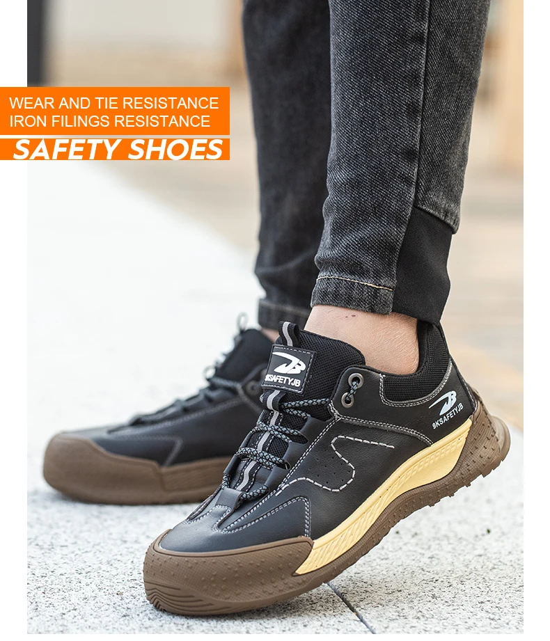 Insulation 6KV Men Composite Toe Work Shoes Anti-smash Anti-puncture Indestructible Safety Shoes Security Boots Leather Sneakers