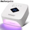 Rechargable UV LED Nail Lamp Dryer With HD Display Smart Nail Drying Lamp for Fast Dry Curing All Gel Nail Polish Manicure Tools 1