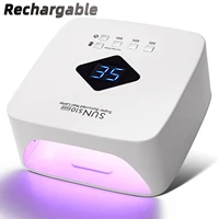 Rechargable UV LED Nail Lamp Dryer With HD Display Smart Nail Drying Lamp for Fast Dry Curing All Gel Nail Polish Manicure Tools 1